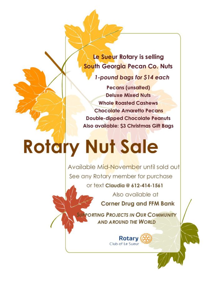 Rotary Nut sale flyer 2024